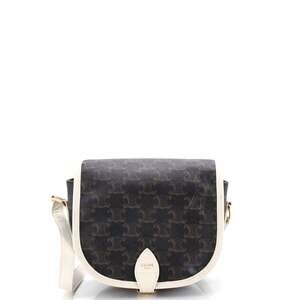 Celine Folco Bag Triomphe Coated Canvas #227348C14B